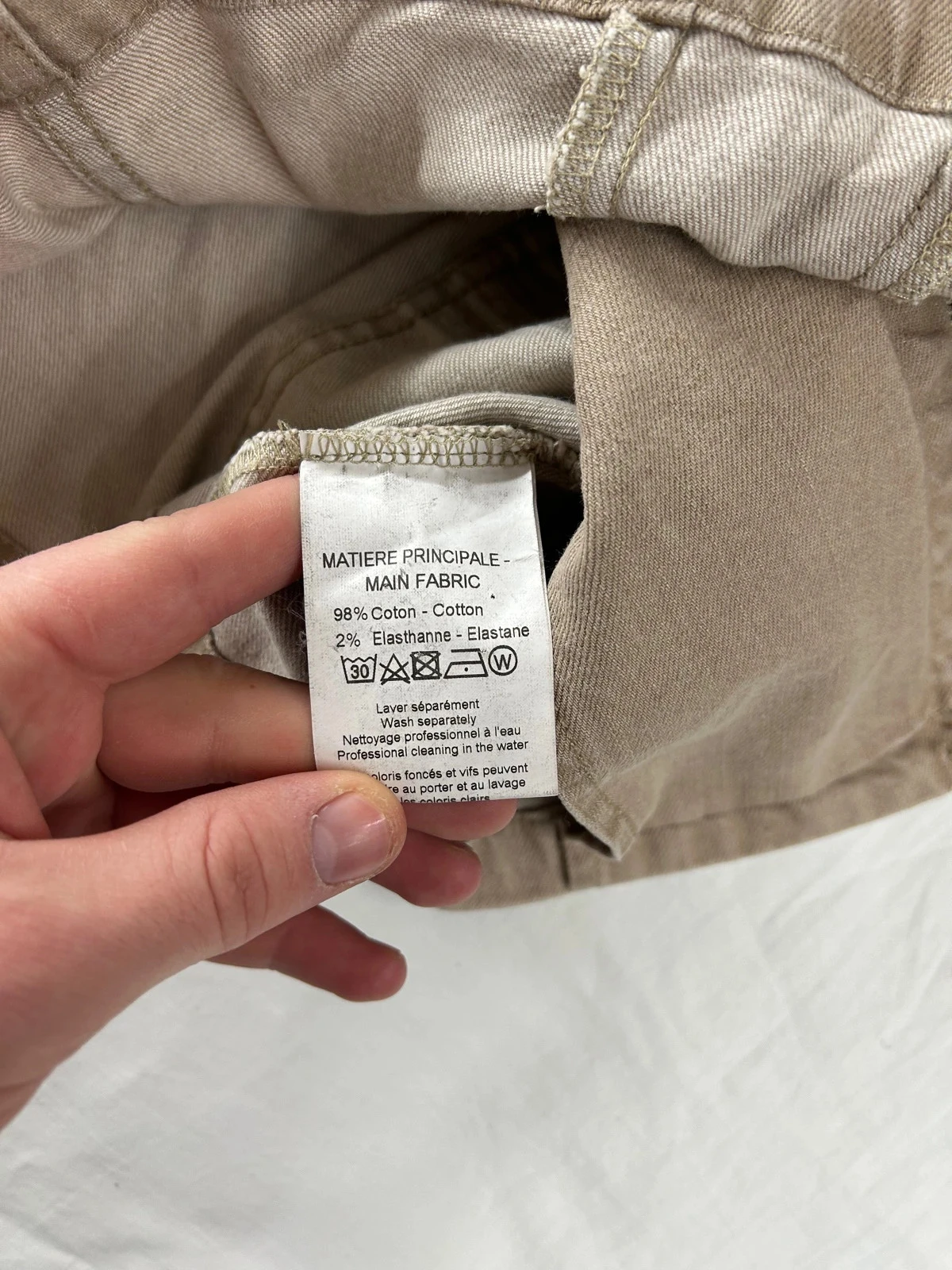 Crème beige spijkervest burton – photo 9